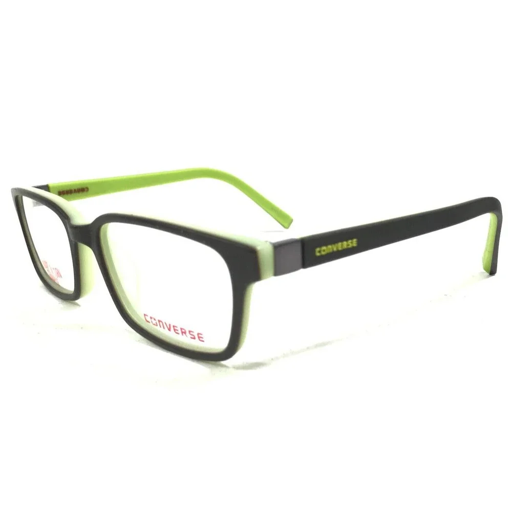 Converse Kids Eyeglasses Frames K020 BROWN Green Rubberized 48-116-120
